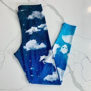 BlackMilk Cloud Watching HWMF Leggings, Size Large